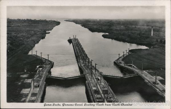 Gatun Lochs Looking North From North Chamber CZ Panama