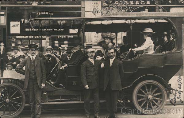 Large Touring Car, Bus filled with Tourists Berlin Germany
