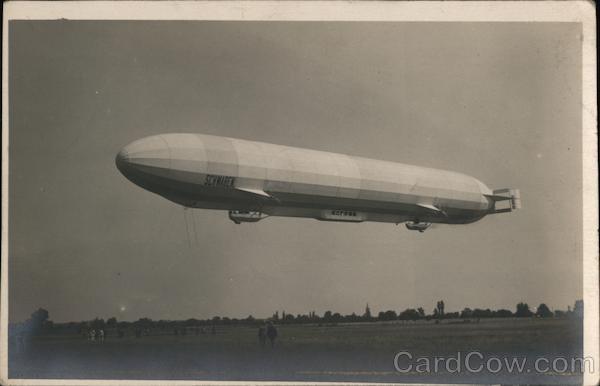 1911 Zeppelin Schwaben in Flight Airships