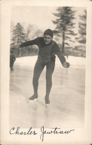 Speed Skater Charles Jewtraw Ice Skating