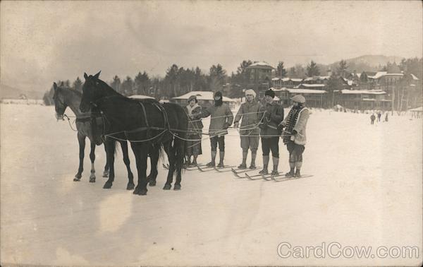 Horse-Drawn Skiing Lake Placid New York