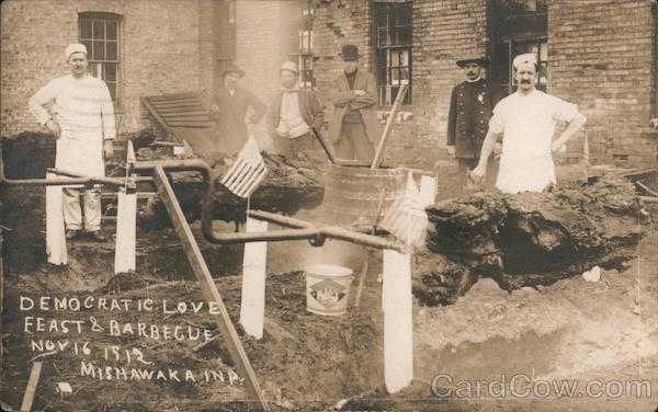 Democratic Love Feast & Barbecue, Nov 16, 1912 Mishawaka Indiana