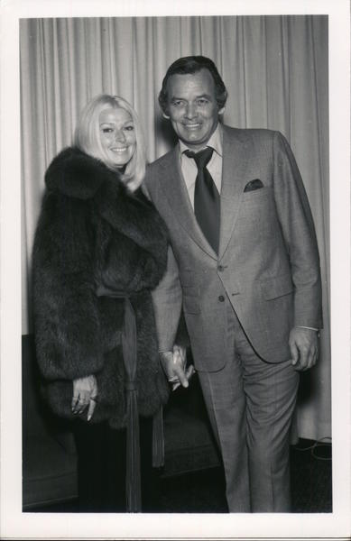 David Janssen & Wife 1972 Actors