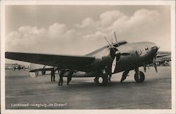 Lockheed - Vliegtuig "de Ekster." Postcard