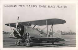 Grumman F3F-2 US Navy Single Place Fighter Postcard