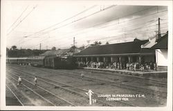Llegada de Pasajeros F.C.M. Postcard