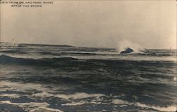View of Ocean From Delano Park After the Storm Postcard