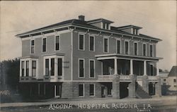 Algona Hospital Postcard