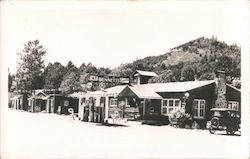 Bennett's Cottages, Service Station, Restaurant and Curios Hollywood, NM Postcard Postcard Postcard