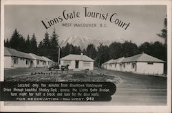 Lions Gate Tourist Court Postcard
