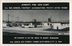 Jensen's Pine View Court Postcard