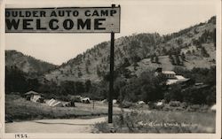 Boulder Auto Camp Postcard