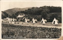 Mac's Indian Village Cherokee, NC Postcard Postcard Postcard