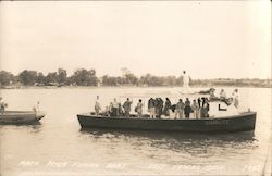 Mac's Peach Fishing Boat Postcard