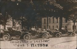 One Days Sale of Jackson Automobiles by James T. Watson Postcard
