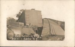 The Wreck Hoosick Falls, NY Postcard Postcard Postcard