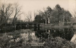 Concord Bridge, Concord, Mass. Massachusetts Postcard Postcard Postcard