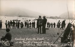 Casting from the Beach Postcard