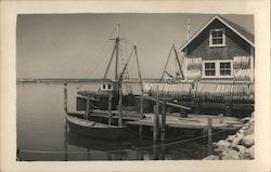 Fishing Warf: A Howard Johnson View of Cape Cod Postcard