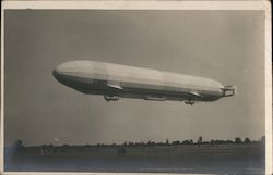 1911 Zeppelin Schwaben in Flight Postcard