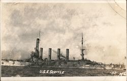 USS Seattle Postcard