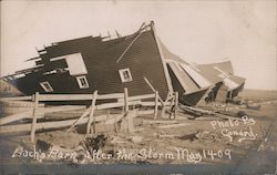 Bach's Barn after the Storm, May 14-09 Postcard