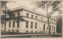 Wellesley College Library Massachusetts Postcard Postcard Postcard