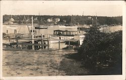 View of Harbor with Boats Postcard