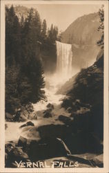 Vernal Falls Yosemite National Park Postcard Postcard Postcard