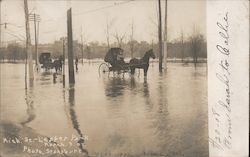 Flood, Michigan Street-Leeper Park, March 8, 1908 Postcard