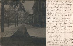 Home on Corner Postcard