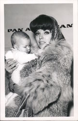 Joan Collins and Child Postcard