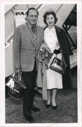 Jack Benny and Wife 1960 Postcard