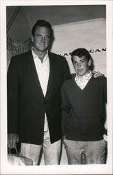 James Arness and Son Postcard