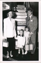 Dana Andrews & Family 1948 Postcard
