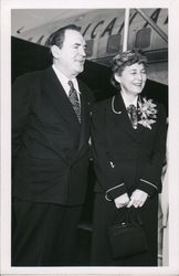 Pat O'Brien & Wife Postcard