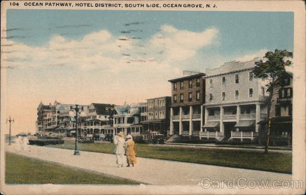 Ocean Pathway, Hotel District, South Side Ocean Grove New Jersey