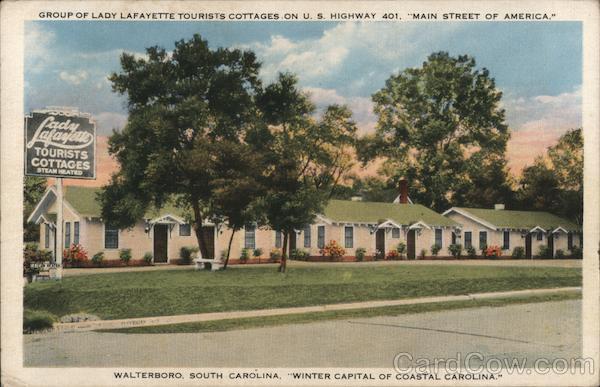 Lady Lafayette Tourists Cottages Walterboro South Carolina