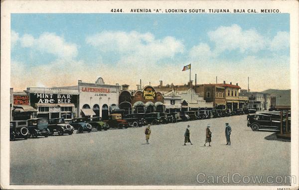 Avenida A, Looking South Tijuana BC Mexico