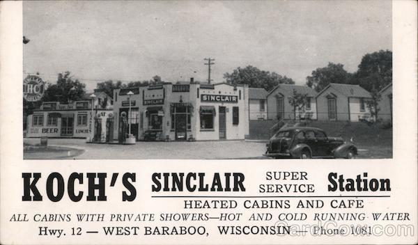 Koch's Sinclair Station West Baraboo Wisconsin