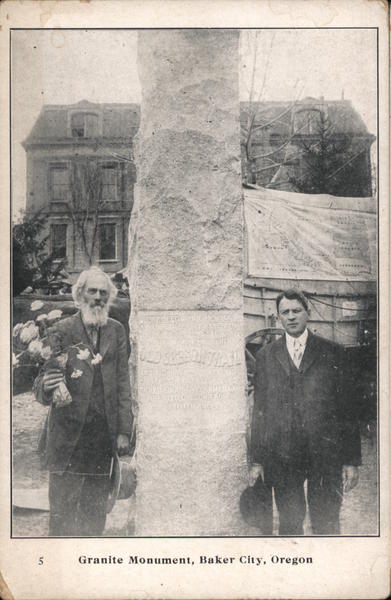 Granite Monument Baker City Oregon