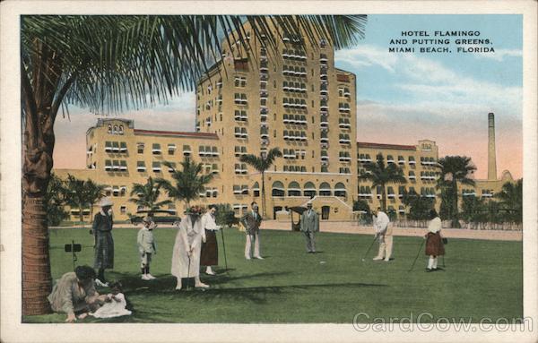 Hotel Flamingo and Putting Greens Miami Beach Florida