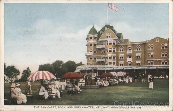 The Sam-O-Set, Watching a Golf Match, Rockland Breakwater Rockport Maine