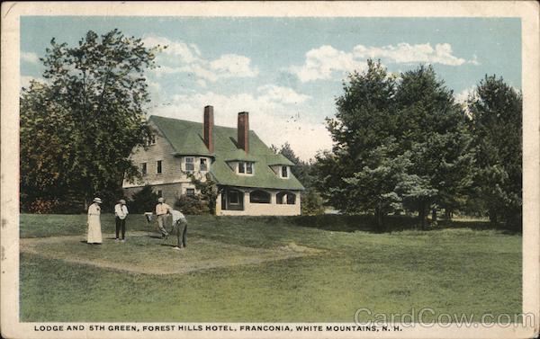 Lodge and 6th Green, Forest Hills Hotel Franconia New Hampshire