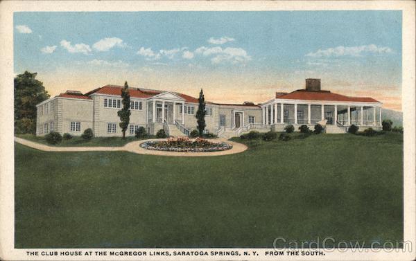 The Club House at the McGregor Links, from the South. Saratoga Springs New York