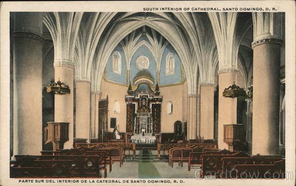 South Interior of Cathedral Santo Domingo Dominican Republic
