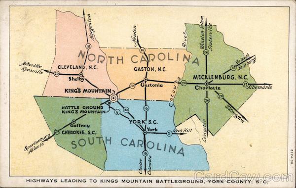 The Battle of Kings Mountain Blacksburg South Carolina