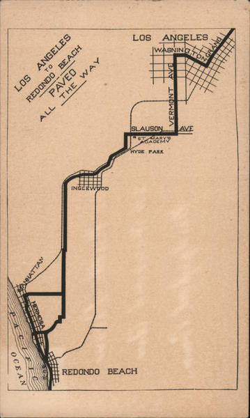 Driving Routes from Los Angeles to Redondo Beach California
