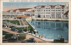 Wesley Lake Between Asbury Park and Ocean Grove Postcard