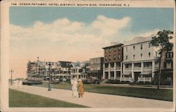 Ocean Pathway, Hotel District, South Side Postcard